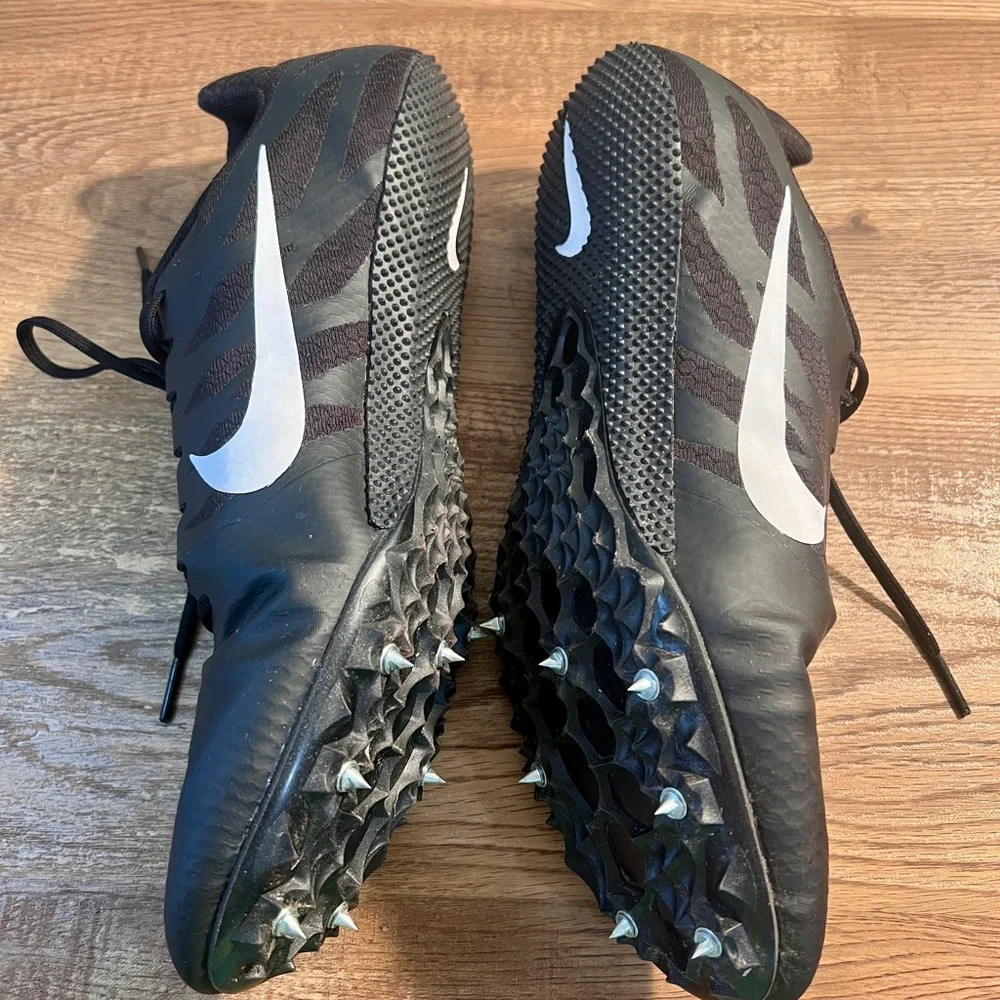 Nike Zoom Rival S Black and White Track and Field Mens‎ Running Shoes Size 12